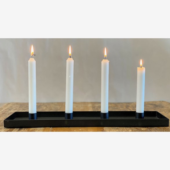 4-CANDLE FORM 47X12CM